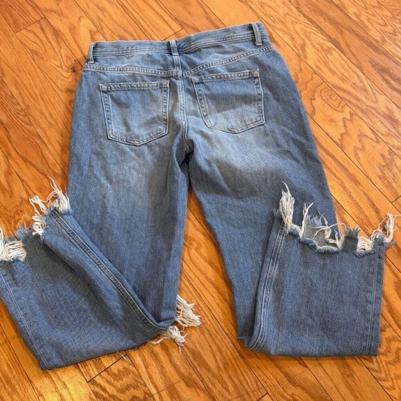 We the Free People Womens Size 26 Distressed Jeans Blue 100% Cotton - Picture 5 of 5